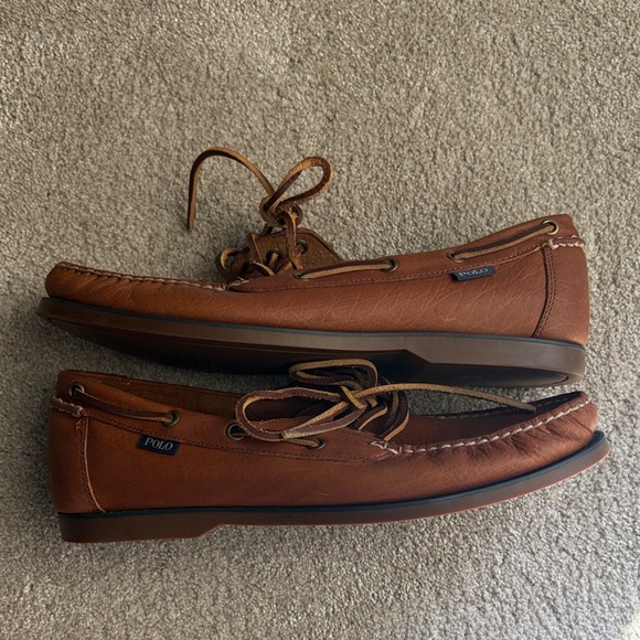 Polo Classic Brown Leather Boat Shoes - Picture 5 of 5